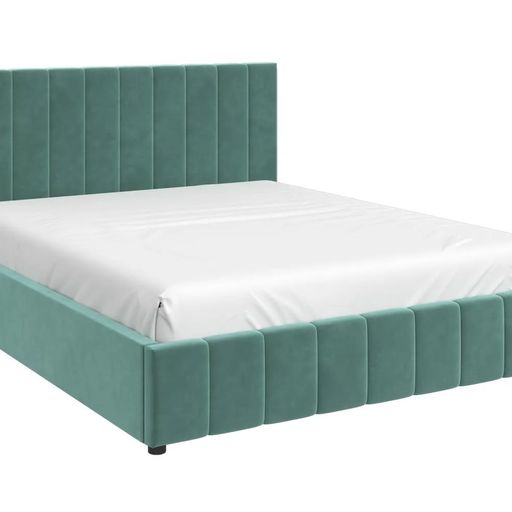 Кровать с подъемным механизмом «Нельсон», бирюза